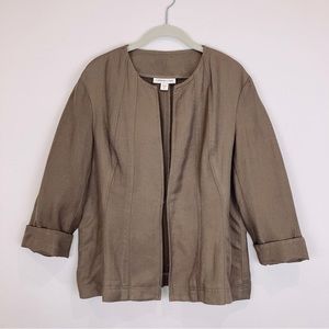 NWOT Coldwater Creek Linen Blend Jacket